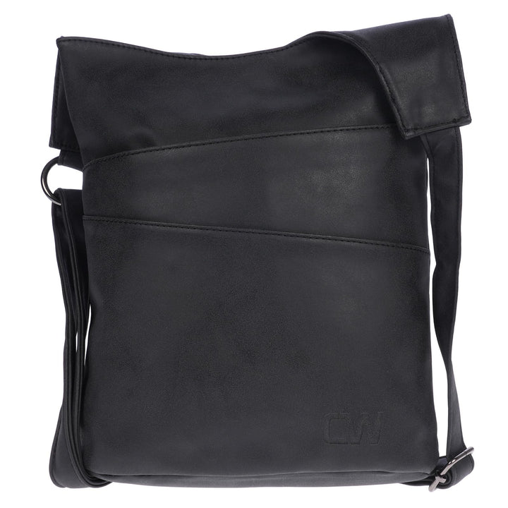 Christian Wippermann Damen Tasche Schultertasche Umhängetasche Crossover Bag Leder Optik Handtasche