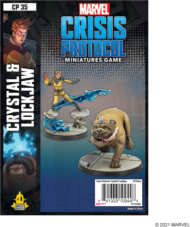 Atomic Mass Games - Marvel Crisis Protocol: Character Pack: Crystal and Lockjaw - Miniature Game CP3