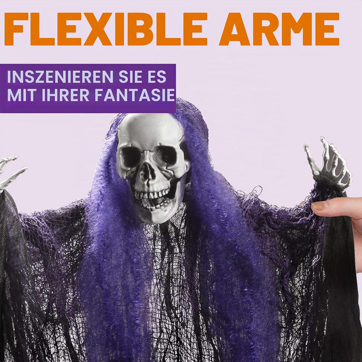 JOYIN Halloween-Sensenmann-Dekoration, 3 Stück, 89,7 cm, Halloween-Dekoration zum Aufhängen, Hallowe