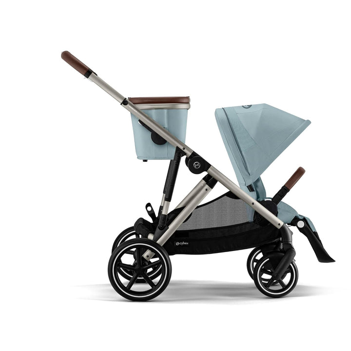 CYBEX Gold Kinderwagen GAZELLE S, Ab Geburt bis ca. 4 Jahre, Max. 22 kg (Single-Modus) / 2x 22 kg (D
