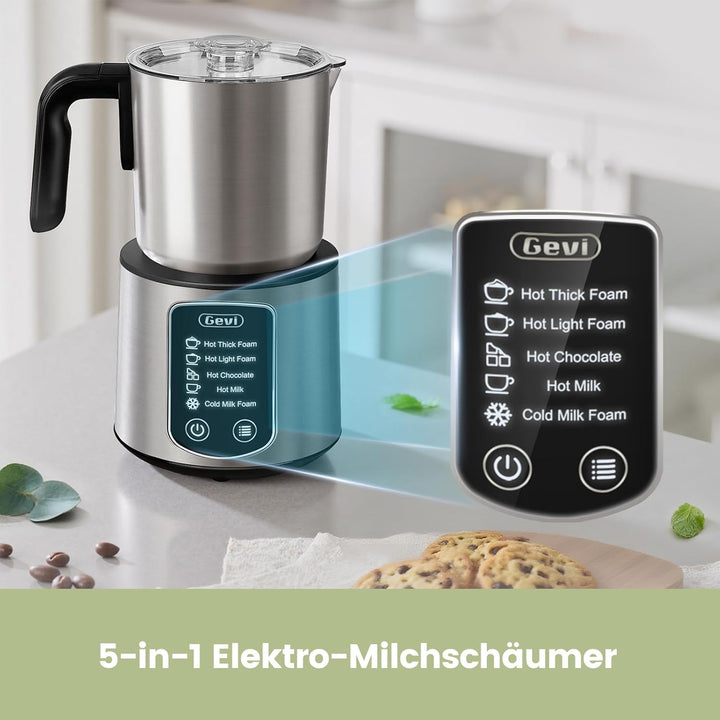 Gevi heisse schokoladenmatte, 5-1-1 milchschaum mit dampfkessel, dampfbad, spezialmilch, 17 unzen /