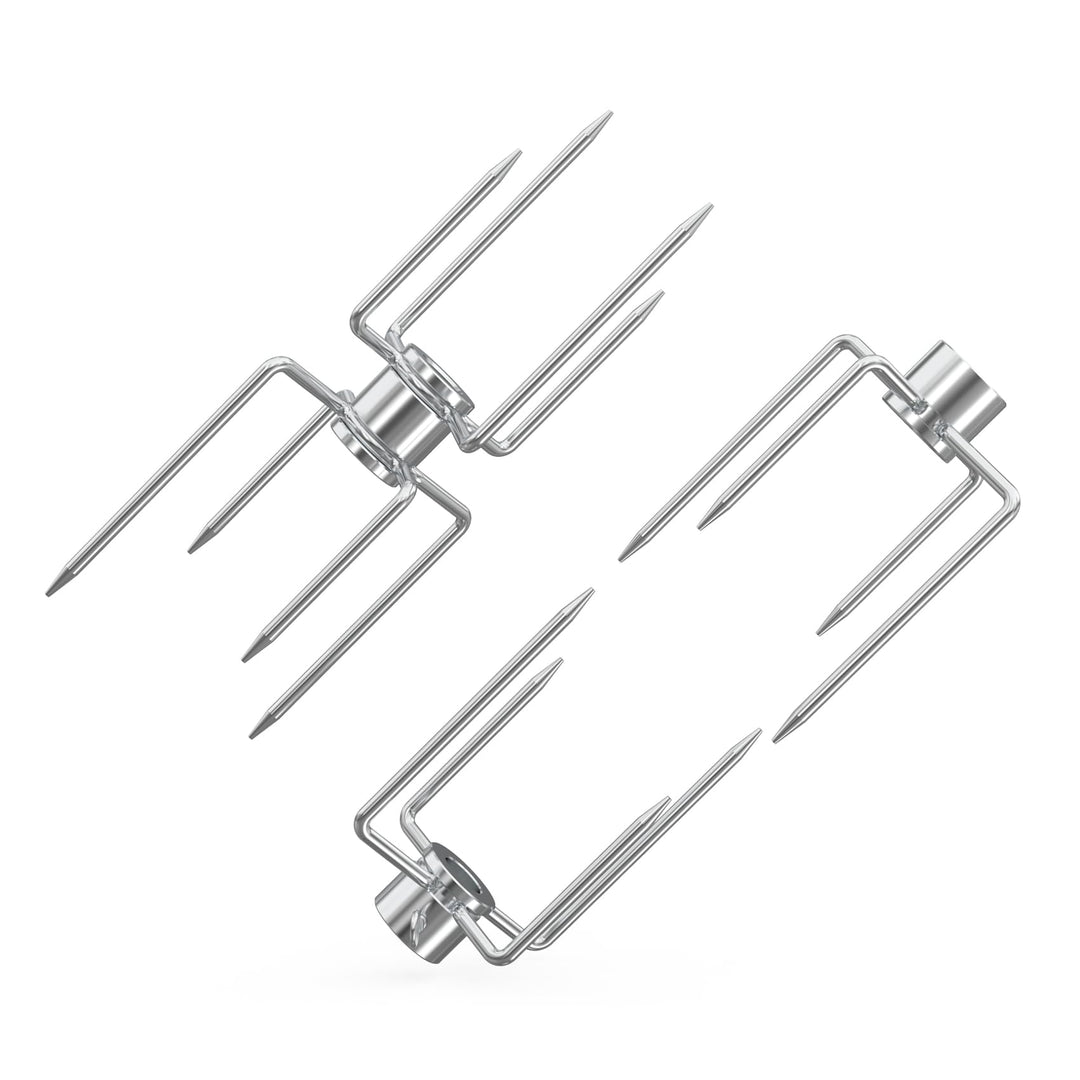 onlyfire Fleischklammer für Drehspiess, Fleischnadeln für Grillspiess und Rotisserie, für 12 MM Hexa