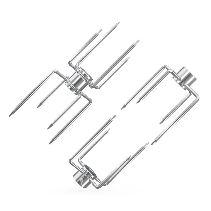 onlyfire Fleischklammer für Drehspiess, Fleischnadeln für Grillspiess und Rotisserie, für 12 MM Hexa