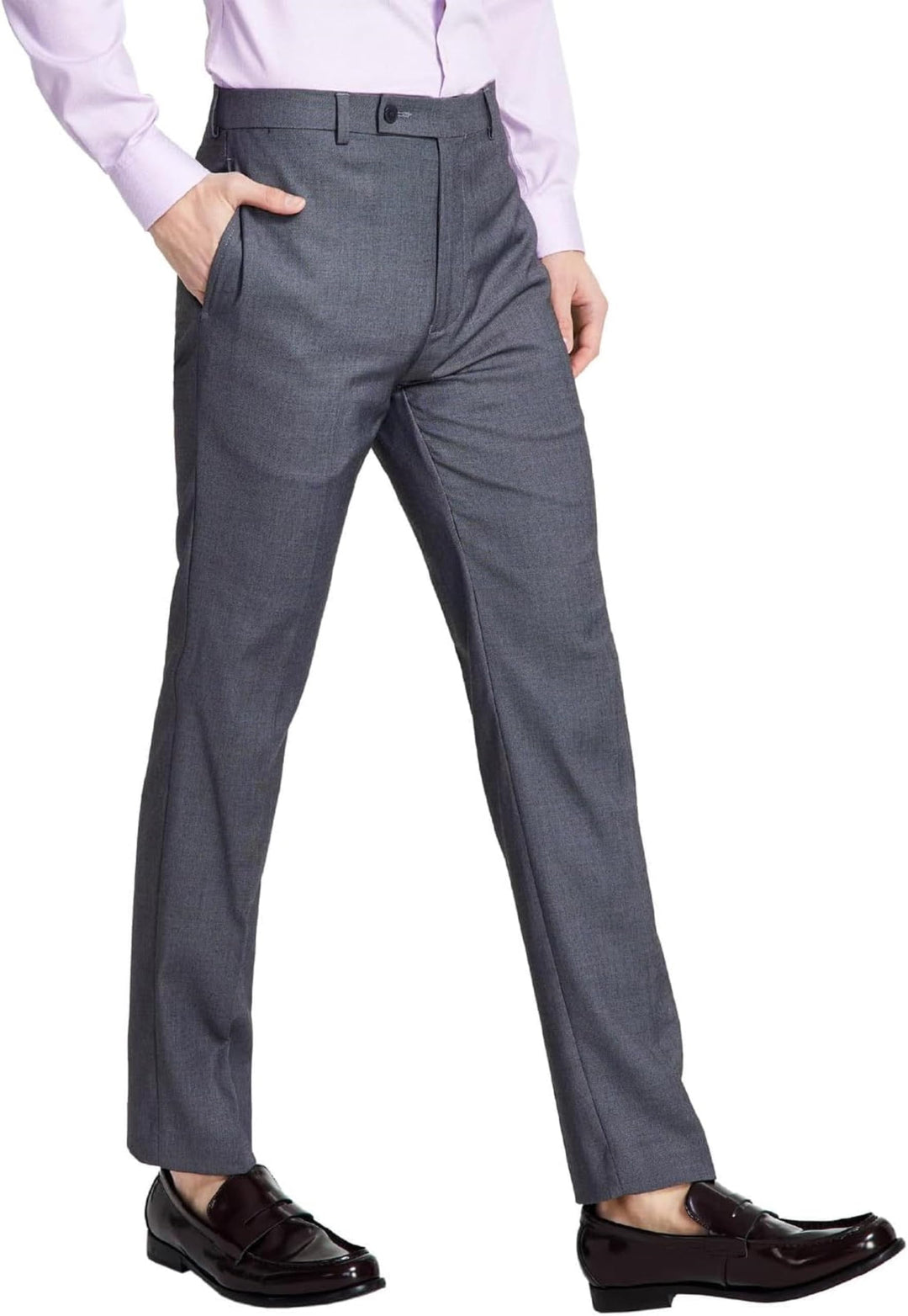 Calvin Klein Herren Slim Fit Kleid Klassische Hose 30W / 30L Mittelgrau, 30W / 30L Mittelgrau