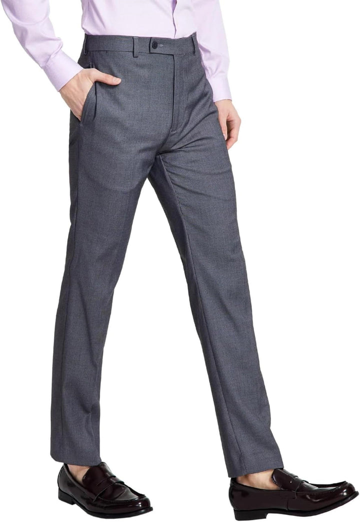 Calvin Klein Herren Slim Fit Kleid Klassische Hose 31W / 32L Mittelgrau, 31W / 32L Mittelgrau