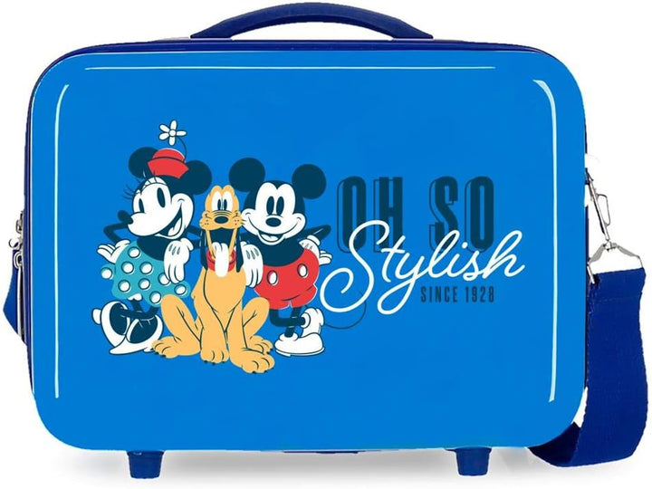 Disney Mickey and Friends Kulturbeutel, anpassbar, Blau, 29 x 21 x 15 cm, starr, ABS 9,14 l, 0,84 kg