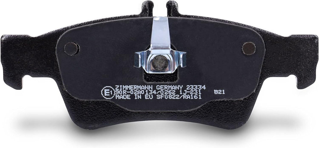 ZIMMERMANN 23334.165.1 Serie Bremsbelagsatz, Hinten mit Vorbereitung Sensoren, inklusive Platte dämp