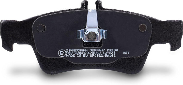 ZIMMERMANN 23334.165.1 Serie Bremsbelagsatz, Hinten mit Vorbereitung Sensoren, inklusive Platte dämp