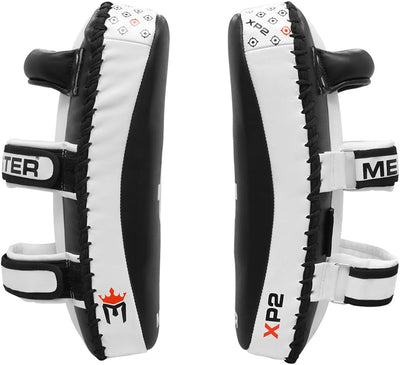 Meister XP2 Professional Curved Thai Pads für Kickboxen & MMA - X-dickes Rindsleder Professional - 1