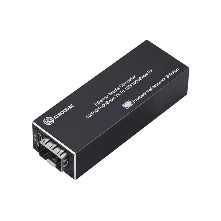 Mikro Gigabit Glasfaser Ethernet Medienkonverter – 10/100/1000BASE-T RJ45 auf SFP Steckplatz, Duale