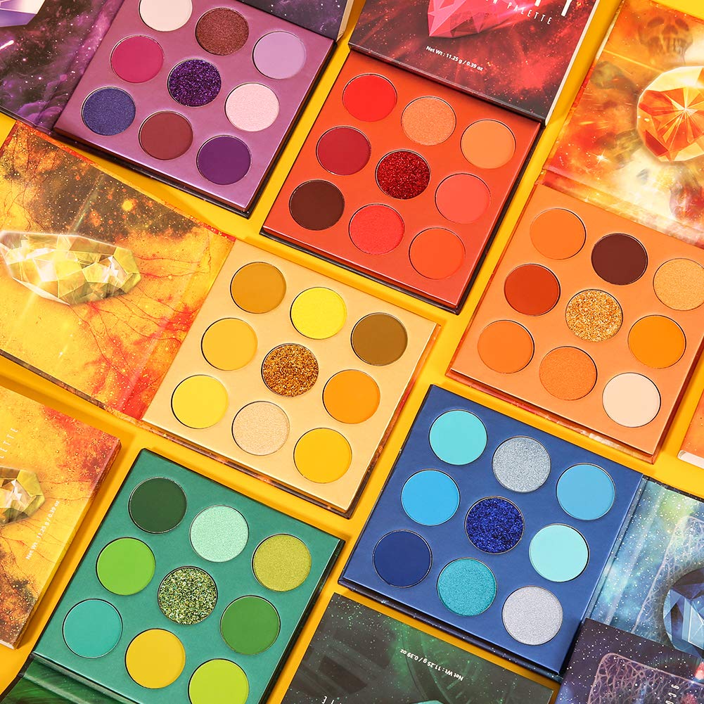 Docolor Lidschatten Palette 54 Farben Edelstein Make Up Palette Vegane Formel Hochpigmentierte Matte