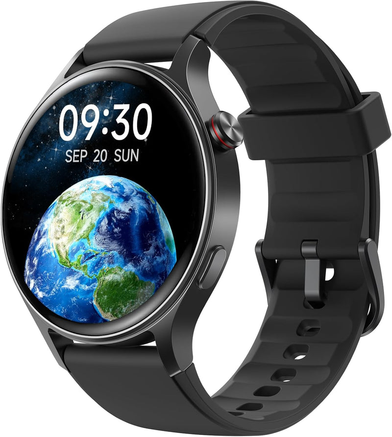 Smartwatch Herren Rund mit Telefonfunktion- 1.32" AMOLED Display, Fitnessuhr mit 110+ Sportmodi &3AT