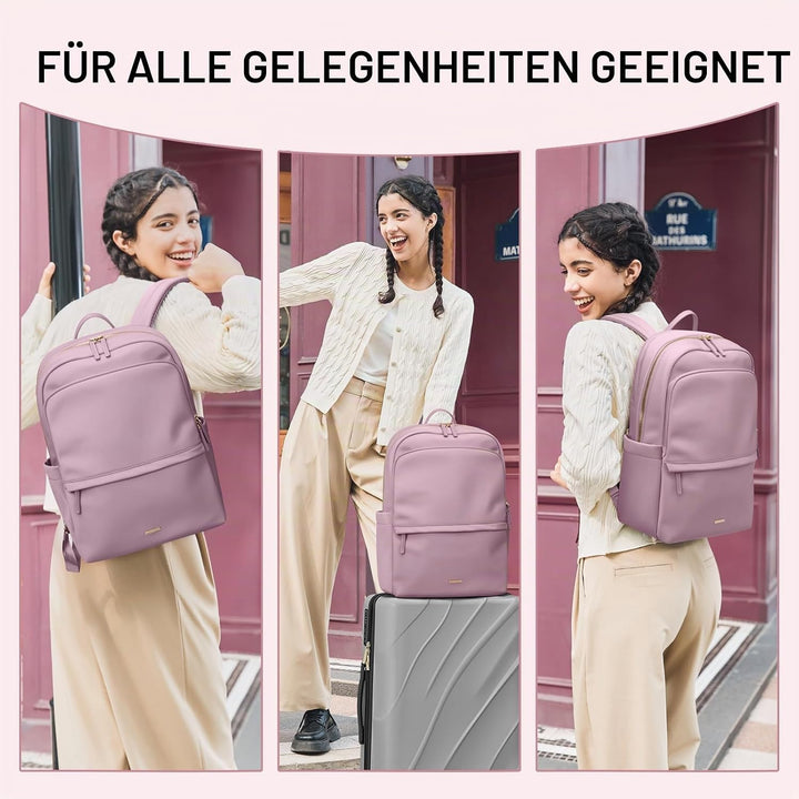 GOLF SUPAGS Laptop Rucksack für Damen Casual Daypack für Arbeit Reisen College Schulrucksack Handtas