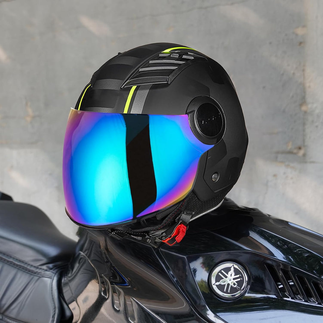 Helm Visier für LS2 of562,Motorrad Wind Schild Helm Objektiv Visier,Motorradhelm Visier,Integralhelm