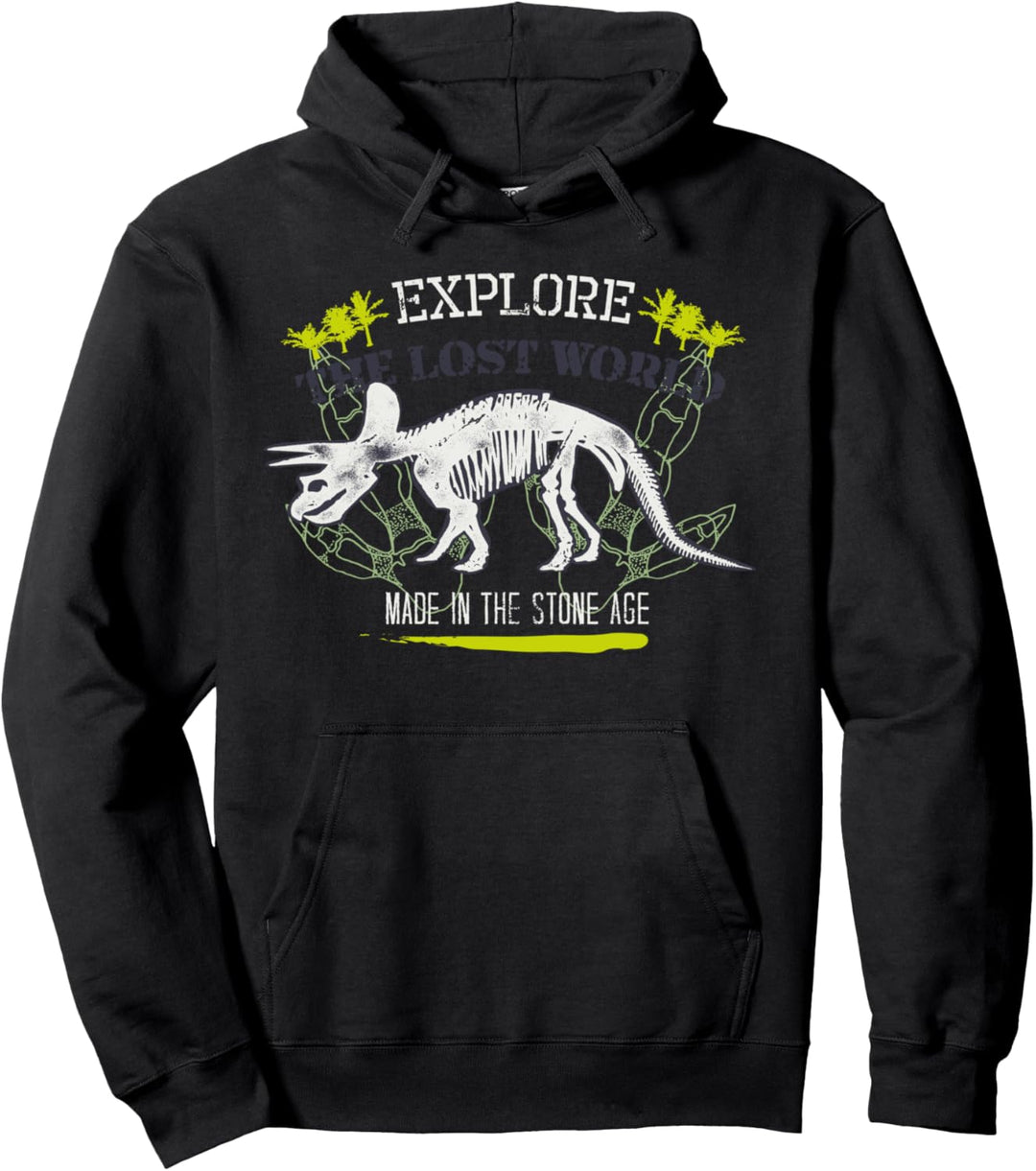 Dino Dinosaurier Skelett T-Rex Steinzeit Kostüm Party Boy Pullover Hoodie