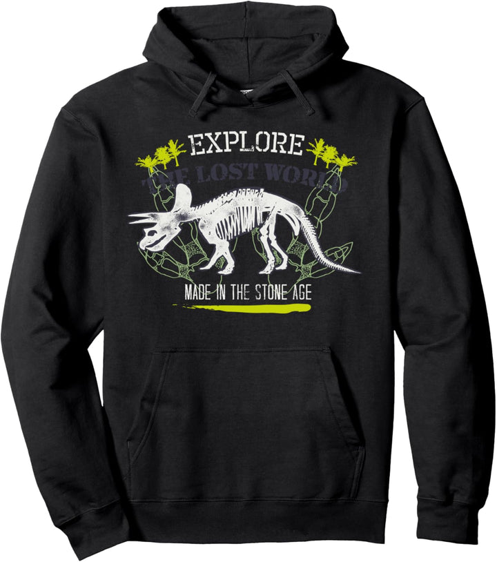 Dino Dinosaurier Skelett T-Rex Steinzeit Kostüm Party Boy Pullover Hoodie