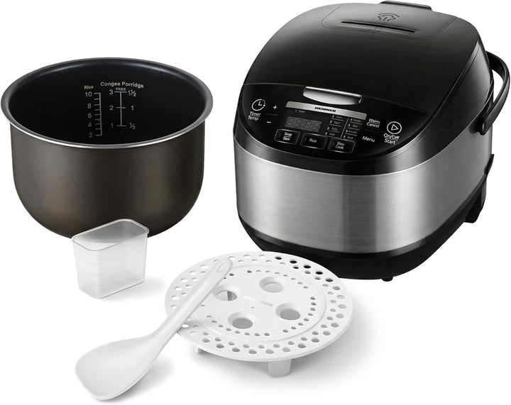 Multicooker HMCK-5BK, 5 L, 770–918 W, Touch-Bedienfeld, LED-Display, 24-Stunden-Timer, Warmhaltefunk