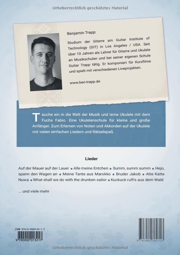 Fuchs Fabio - Die Ukulelenschule: Band 1, Taschenbuch