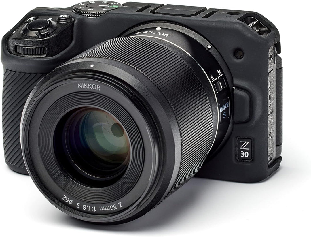 easyCover - Silikon Kameratasche - Schutz für Ihre Kamera - Nikon Z30 - Schwarz