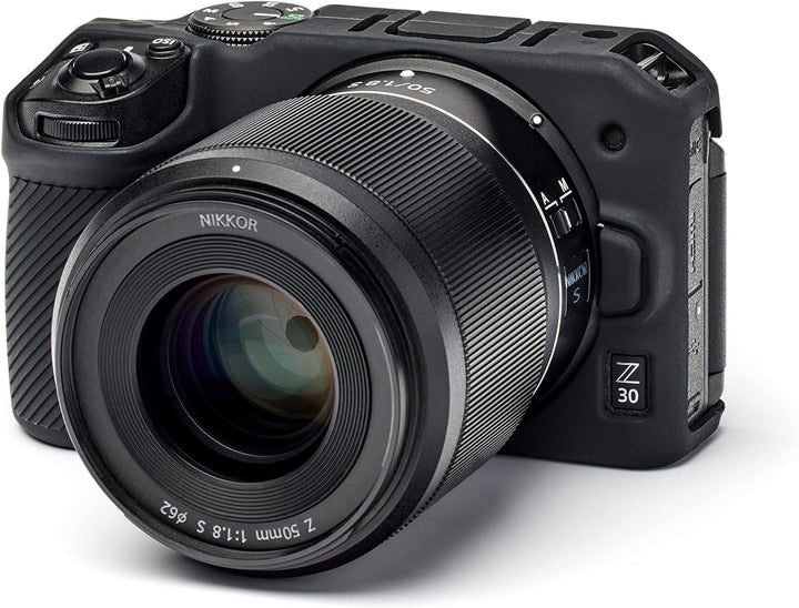 easyCover - Silikon Kameratasche - Schutz für Ihre Kamera - Nikon Z30 - Schwarz