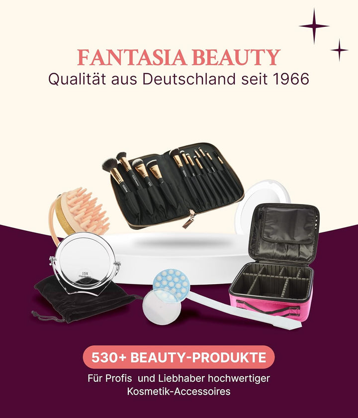 Fantasia Make Up Pinsel Set 12-teilig, Synthetik Haar, Professionelles Pinselset Makeup, hochwertige