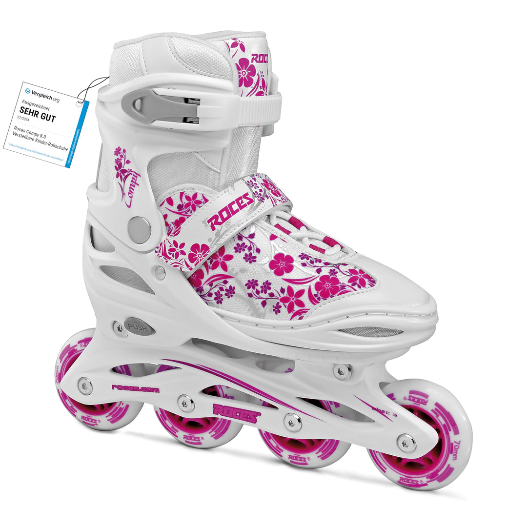 Roces Mädchen Inline-skates Compy 8.0 38-41 white/Violet, 38-41 white/Violet