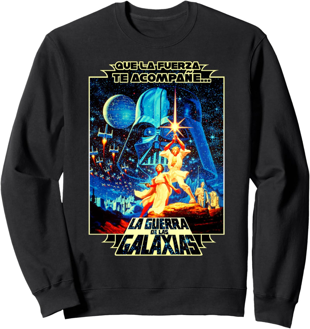 Star Wars Group Shot A New Hope Poster With Spanish Text Sweatshirt