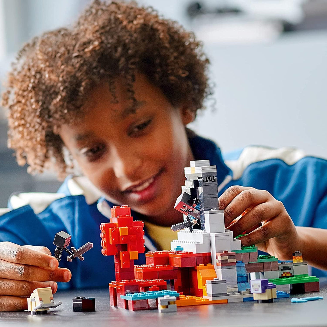 LEGO Minecraft The Ruined Portal 21172 Building Kit; Fun Minecraft Toy for Kids with Steve and a Wit