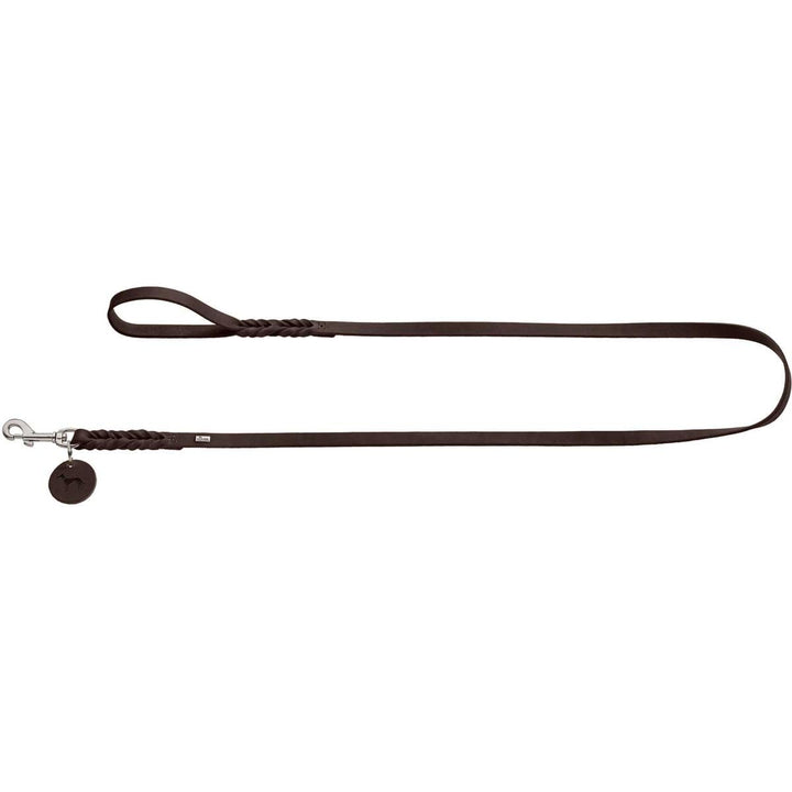 HUNTER SOLID EDUCATION Hundeführleine, Leder, geflochten, robust, weich, Handschlaufe, 1.6 x 200 cm,