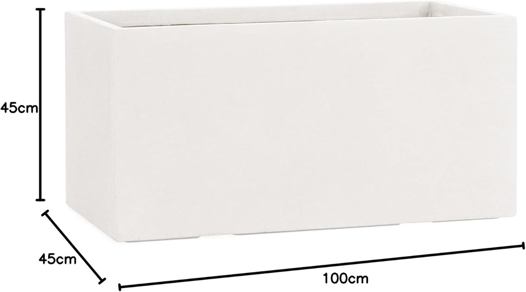 Pflanzwerk® Pflanzkübel TUB Sand 45x100x45cm *Frostbeständiger Blumenkübel* *UV-Schutz* *Qualitätswa