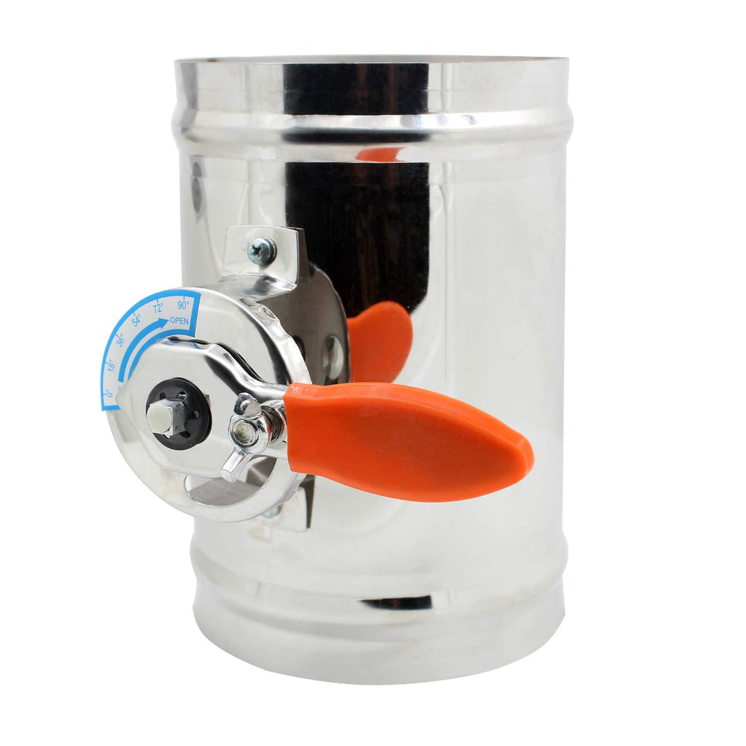 Drosselklappe lüftung ø 80 100 125 150 200 250 300 350 400mm belüftungsventil (Durchmesser 200mm), D