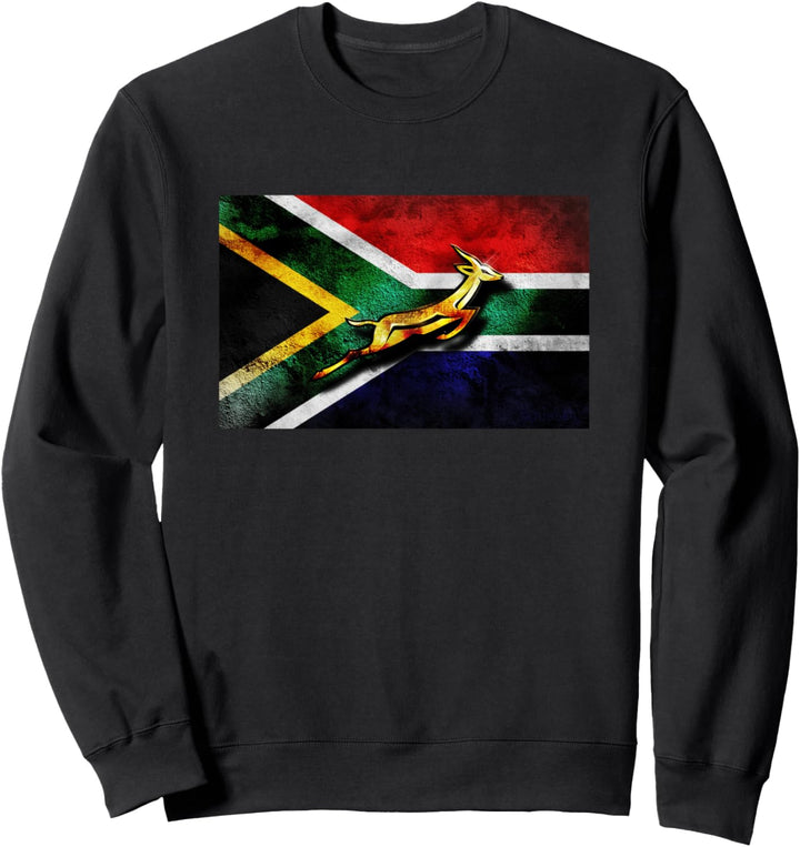 Springbok Bokke South African Flag Vintage Rugby Sweatshirt