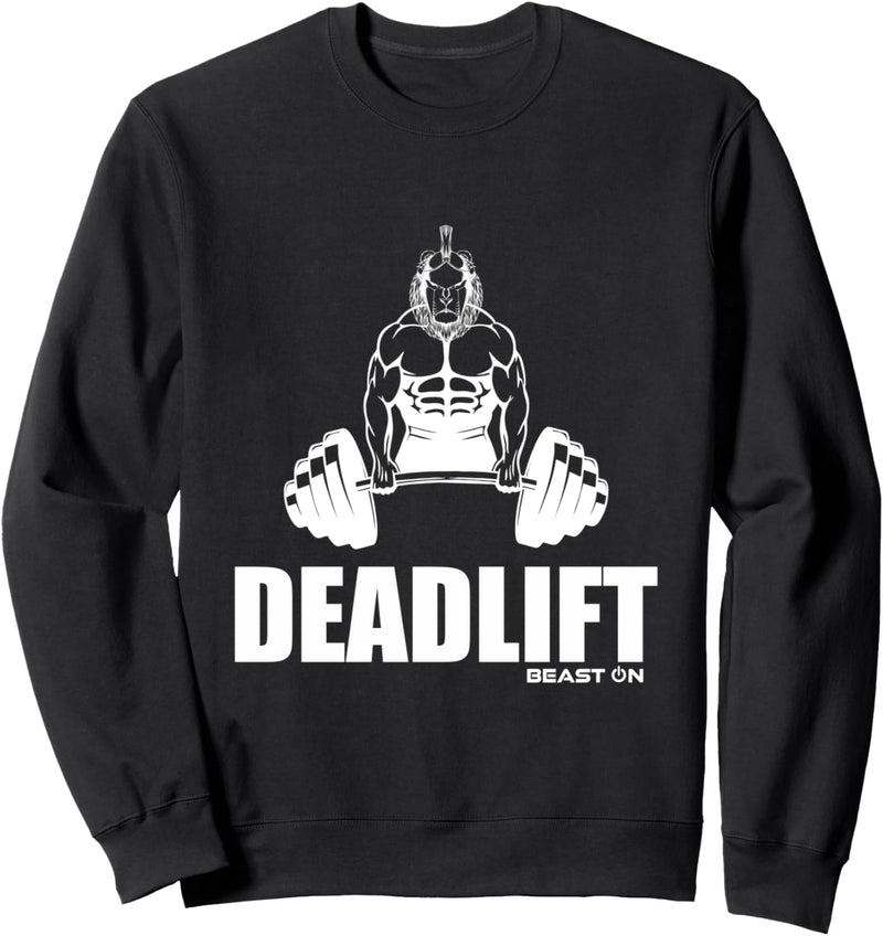 Deadlift Löwen Soldat Kreuzheben Fitness Motivation Gym Sweatshirt