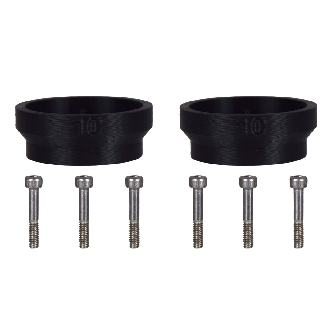 HERRLAN® Präzisions-Abstandshalter für Messerteller - 10 mm Distanzscheiben - Tieferlegungs-Kit für