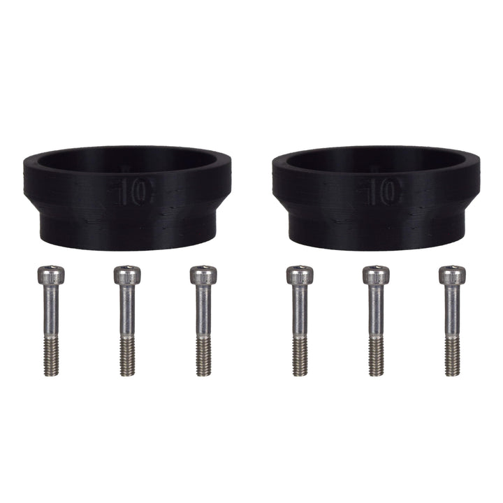 HERRLAN® Präzisions-Abstandshalter für Messerteller - 10 mm Distanzscheiben - Tieferlegungs-Kit für