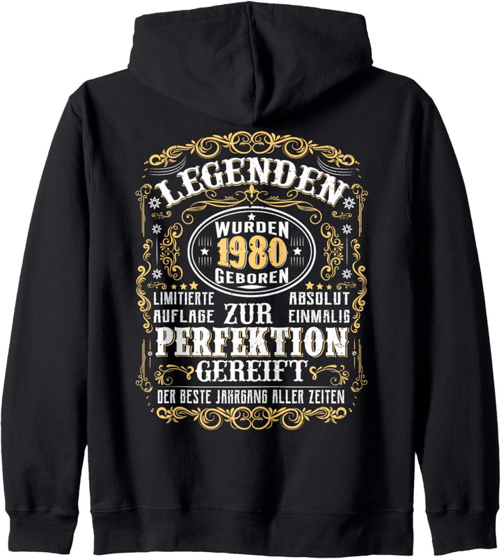 1980 Legenden Wurden 1980 Geboren Geburtstag Jahrgang 1980 Kapuzenjacke