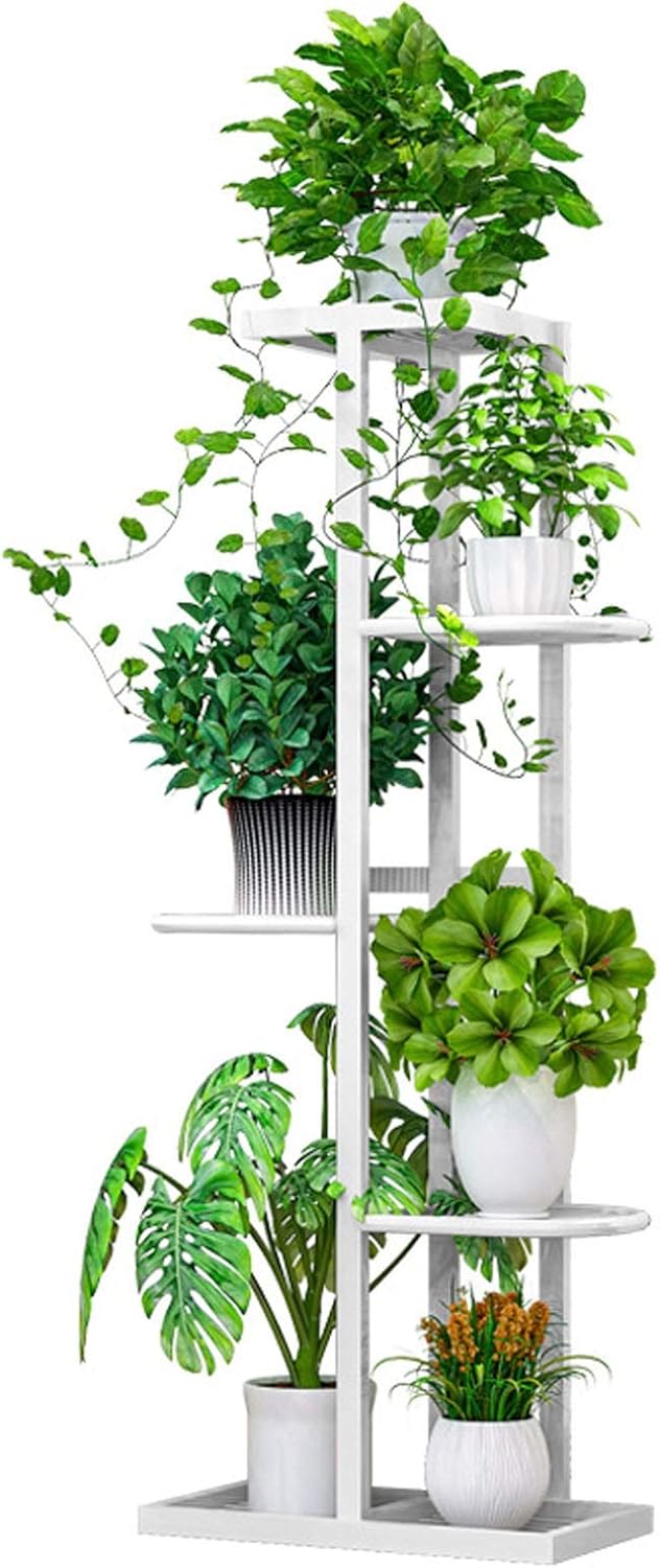 Wakects Regale für Pflanzen, Blumenregal, Regal für hohe und niedrige Blumenkübel für Garten, Terras