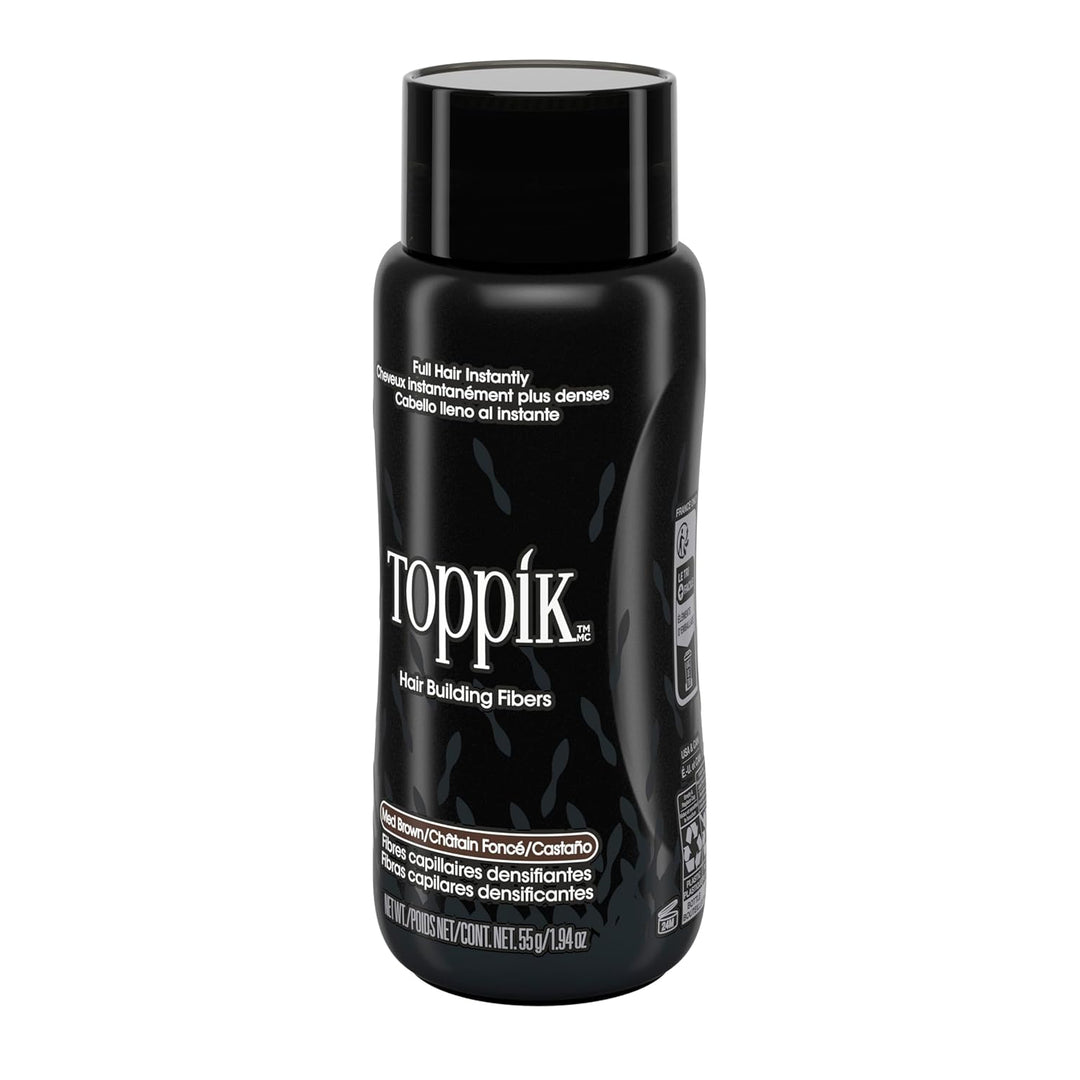 Toppik Haarfasern , Mittelbraun, natürlich gewonnene Fasern aus Keratin für voller aussehendes Haar