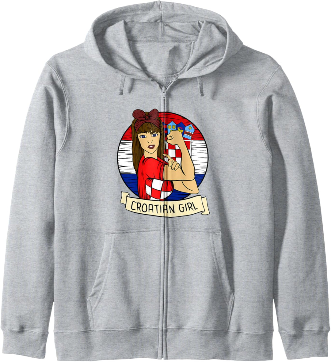 Croatian Girl Kroatisches Mädchen Kroatisch Kroatien Kapuzenjacke