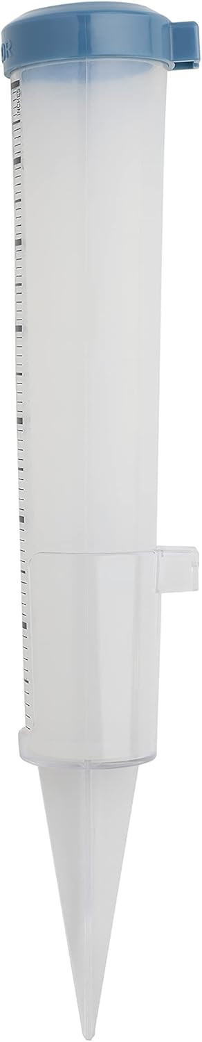 Taylor 17,8 cm Kapazität, leicht zu lesen, bruchsicher, Flexibles Silikon-Regenmesser, Pfostenhalter