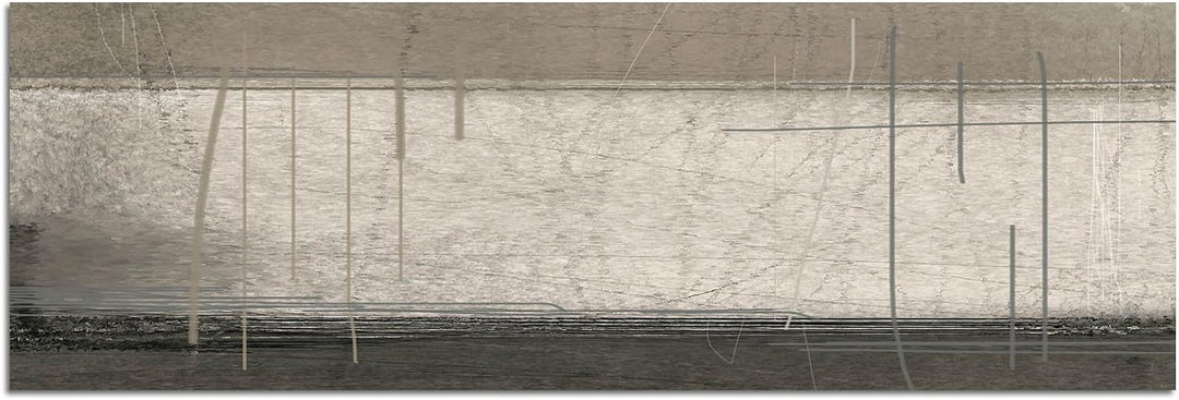 Augenblicke Wandbilder Keilrahmenbild Wandbild 150x50cm Malerei Kunst abstrakt beige braun