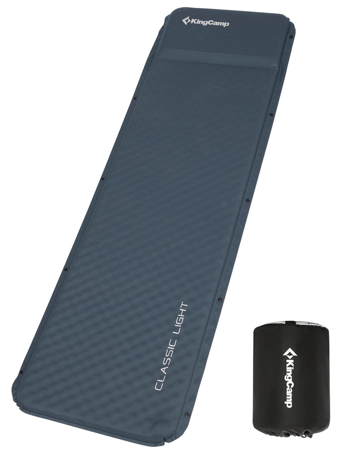 KingCamp Isomatte Camping,3cm Dick Schaumstoff Selbstaufblasend Camping Matratze mit Integrierten Ko
