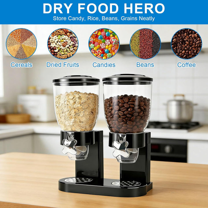 Cereal Dispenser Countertop 2L, Luftdichter Müslispender für die Organisation des Küchenvorratsraums
