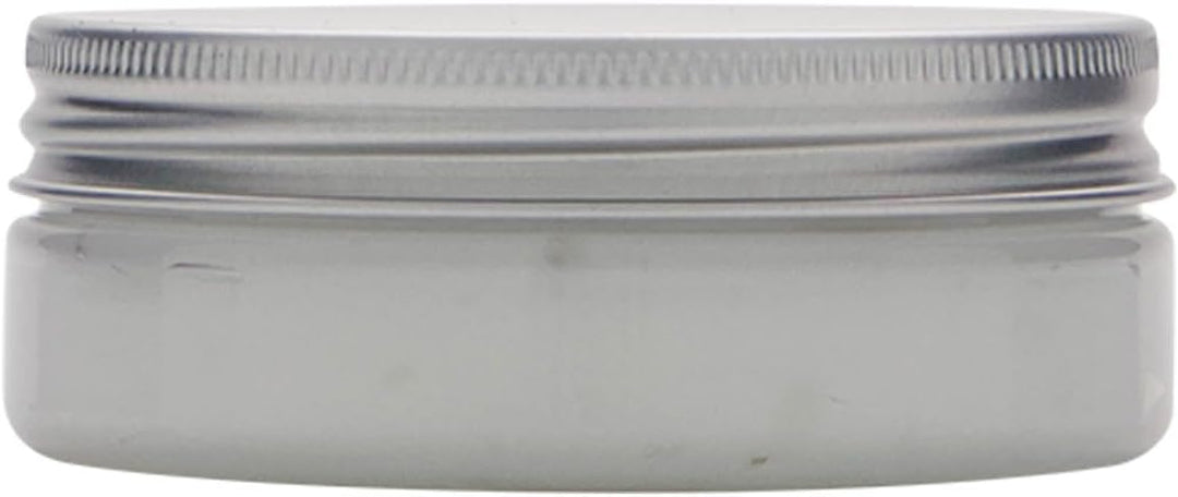 50 ml PET-Dose Isabella klar mit Aluminiumschraubverschluss silber 6er Set für Kosmetik und Aufbewah