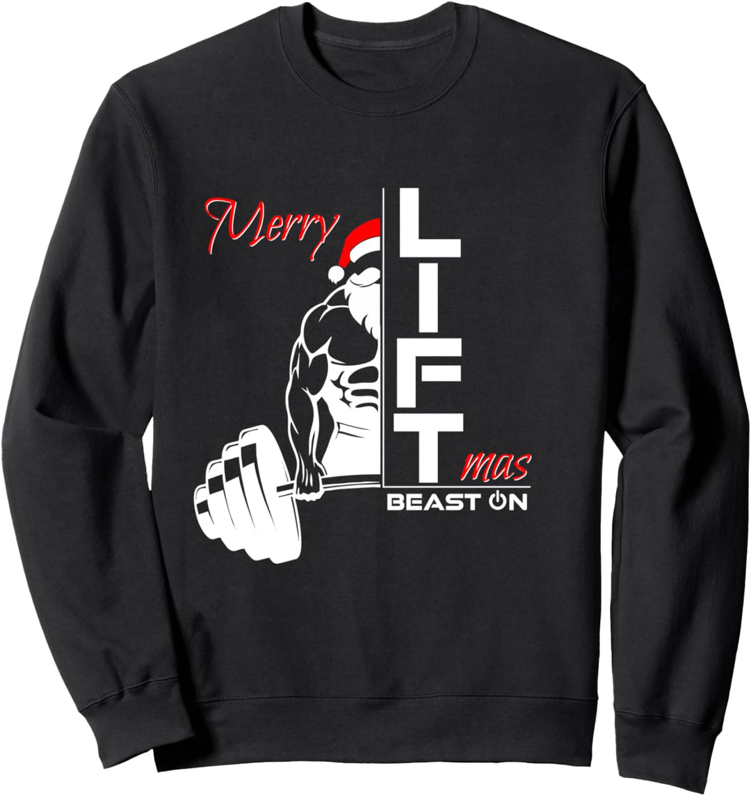 Merry Liftmas Lustige Weihnachten Fitness Gym Sprüche Sweatshirt