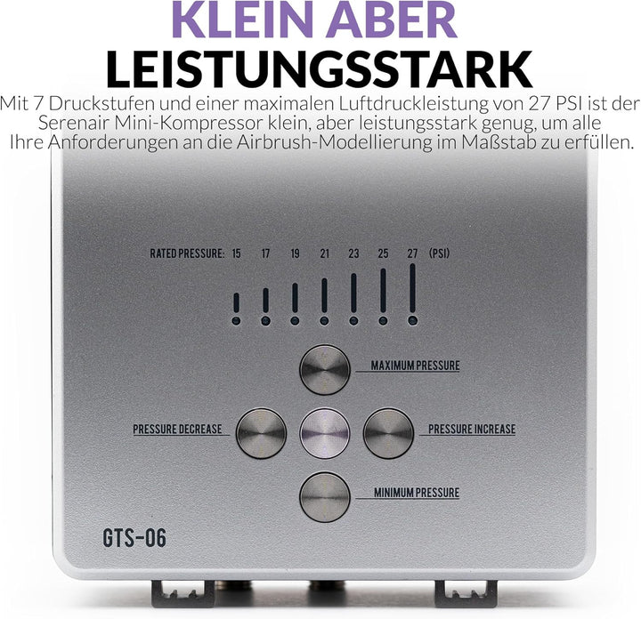 Gaahleri Airbrush-Set, Ambition Serie GTS-06, Airbrush & Luftkompressor mit Luftkontrolle