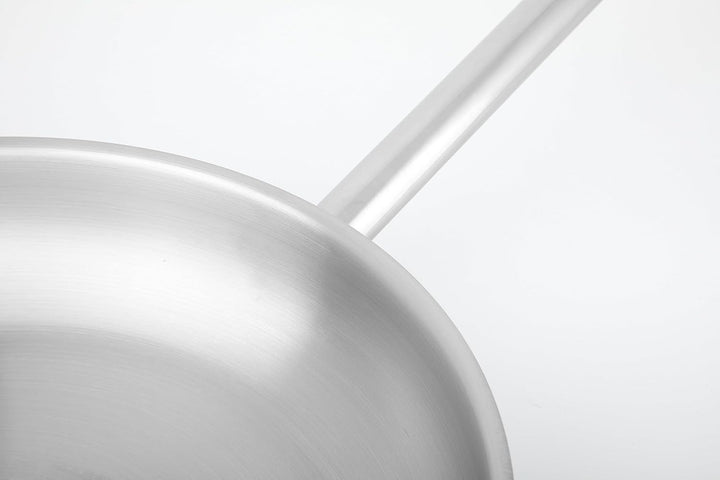 METRO Professional Wok unbeschichtet | Ø 30 cm | Edelstahl | Backofengeeignet bis max. 240 °C | auch