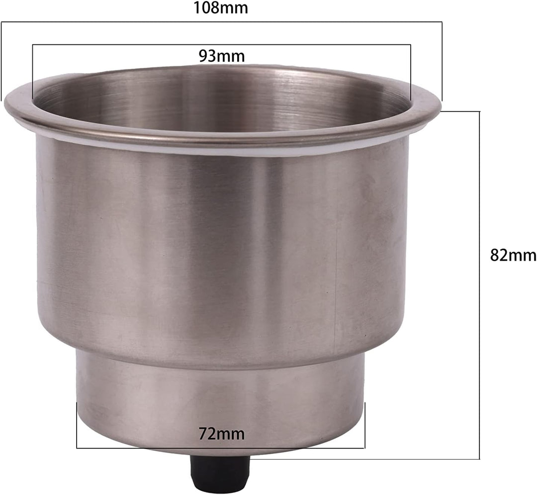 ICTRONIX 4X Edelstahl Getränkehalter Flaschenhalter für Yacht Boot