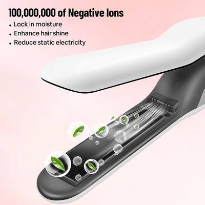 SUNMAY Voga Plus Kabellos Haarglätter und Lockenwickler, Ionische Reise Tragbar USB-wiederaufladbare