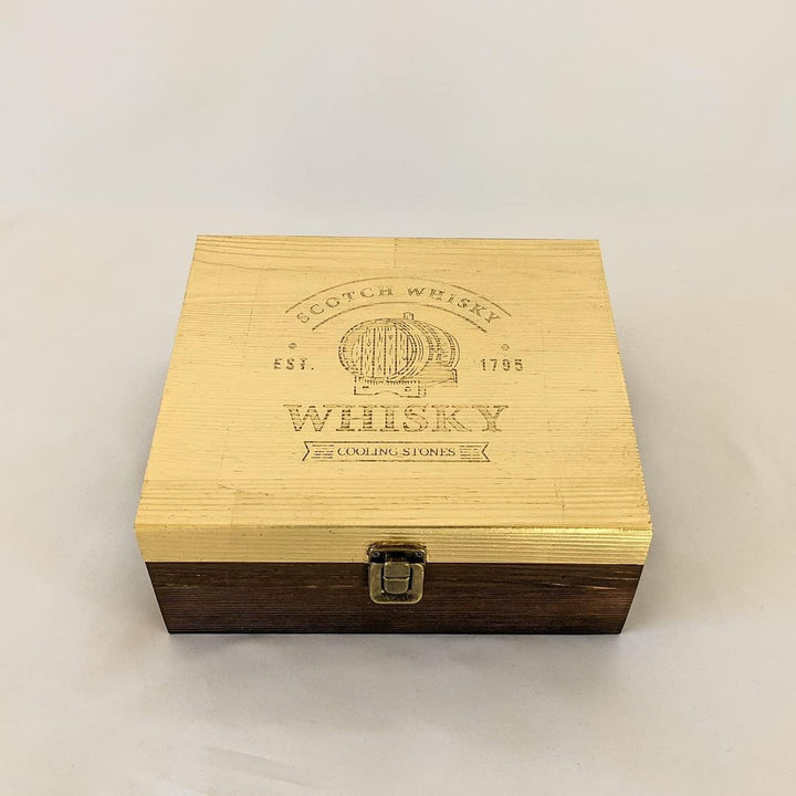 Goldenes Whisky Steine Geschenkset